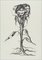 Plakaty - Vignette: Amaryllis (ca. 1908–1909), Edvard Munch -  plakat Wymiar do wyboru: 70x100 cm - miniaturka - grafika 1