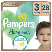 Pieluchy - Pampers Harmonie Baby Pieluszki, rozmiar 3, 28 sztuk, 6kg-10kg - miniaturka - grafika 1