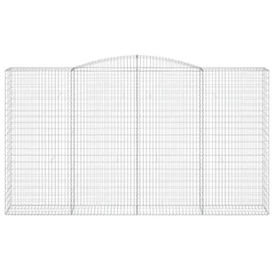 Kosze gabionowe, 2 szt, 400x50x220/240 cm, galwanizowane żelazo - Ogrodzenia - miniaturka - grafika 5