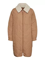 Płaszcze damskie - VERO MODA Damski płaszcz VMREESE Coat GA BOOS Tigers Eye, M - miniaturka - grafika 1