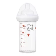 Butelki dla niemowląt - Le Biberon Français butelka ze smoczkiem dla niemowląt 6 m+ tritanowa My Love, 210 ml - miniaturka - grafika 1