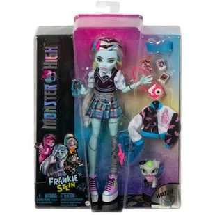 Monster High Frankie Stein Lalka podstawowa, HHK53 - Lalki dla dziewczynek - miniaturka - grafika 1