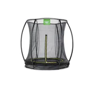 Trampoliny - Exit Trampolina naziemna Silhouette ø183cm z siatką zabezpieczającą czarna - miniaturka - grafika 1