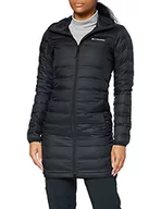 Kurtki damskie - Columbia Jezioro damska kurtka z kapturem 22 puchowa kurtka z kapturem o długości 26 cm Czarny L 1859672 - miniaturka - grafika 1