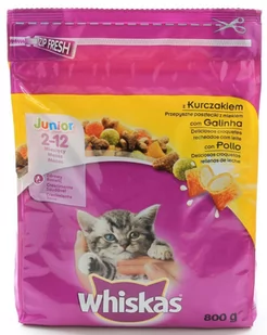Whiskas Junior z kurczakiem 0,8 kg - Sucha karma dla kotów - miniaturka - grafika 1