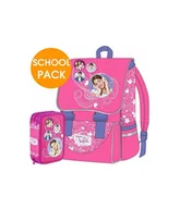 Plecaki szkolne i tornistry - Przybory Szkolne Plecak Szkolny Rozszerzany + Piórnik 3 Zamki Disney Fioletowy - miniaturka - grafika 1