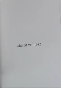 Lublin 31 VIII 1982 - Książki o kulturze i sztuce - miniaturka - grafika 1