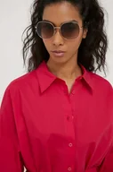 Okulary przeciwsłoneczne - VOGUE okulary przeciwsłoneczne damskie kolor beżowy - Vogue - miniaturka - grafika 1