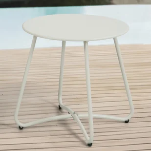 Stolik ogrodowy ART Light Beige, śr. 45cm - Focus Garden - Stoły ogrodowe - miniaturka - grafika 1