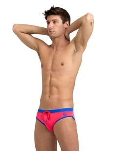 Arena Kąpielówki "Fundamentals" w kolorze niebiesko-różowym - Kąpielówki męskie - miniaturka - grafika 1