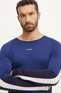 Icebreaker longsleeve funkcyjny Merino 200 Sonebula kolor granatowy IB0A56QH0901 - Bielizna sportowa męska - miniaturka - grafika 1