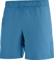 Spodnie sportowe damskie - Salomon Spodenki Agile 7" Short M Fjord Blue C12902 - miniaturka - grafika 1