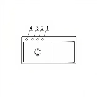 Villeroy & Boch  Subway Style 60 Flat 33621Fi4 i4 Graphit - Zlewozmywaki - miniaturka - grafika 4