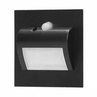 Oprawy, klosze i abażury - Oprawa schodowa podtynkowa puszka fi60, biała, 1,5W, 30Lm, 4000K, zasilanie 12V DC, czujnik ruchu i zmierzchu - miniaturka - grafika 1