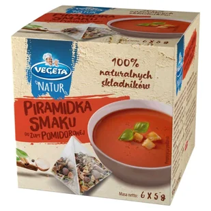 Vegeta Natur Piramidka Smaku Do Zupy Pomidorowej 30G - Przyprawy i zioła sypkie - miniaturka - grafika 1