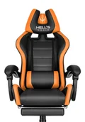 Fotele gamingowe - Fotel gamingowy Hell's Chair HC-1039 Orange Pomarańczowy - miniaturka - grafika 1
