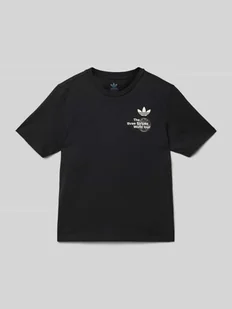 T-shirt z nadrukiem z logo - Koszulki dla chłopców - miniaturka - grafika 1