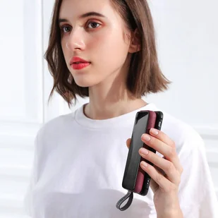 Remax power bank 10000mAh 18W bezprzewodowa ładowarka Qi z przyssawką 10W USB / USB Typ C PowerDelivery czerwony (RPP-105 red) - Ładowarki do telefonów - miniaturka - grafika 4