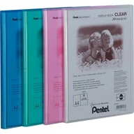 Ofertówki - Pentel Recycology Album ofertowy A4 30 kieszeni różowy DCF243P CLEAR RECYCOLOGY - miniaturka - grafika 1