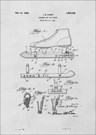 Plakaty - Galeria Plakatu, Plakat, Patent Łyżwy Projekt z 1925, 40x50 cm - miniaturka - grafika 1