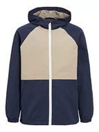 Kurtki i płaszcze dla chłopców - JACK & JONES JUNIOR Boy's JORLUKE Jacket SN JNR kurtka, Crockery/szczegóły: JNR Navy Blocking, 140, Crockery/Szczegóły: JNR NAVY BLOCKING, 140 - miniaturka - grafika 1