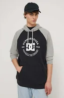 Bluzy męskie - DC bluza męska kolor szary z kapturem z nadrukiem - miniaturka - grafika 1