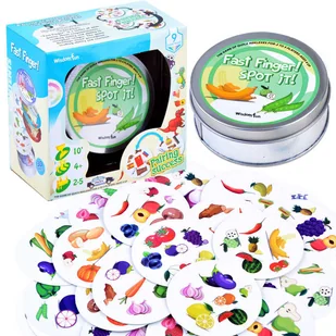 Gra na refleks znajdź parę owoce warzywa ZA3293 - Gry planszowe - miniaturka - grafika 1