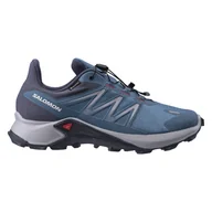 Buty sportowe męskie - Męskie Buty SALOMON SAGACROSS GTX L41692200 – Niebieski - miniaturka - grafika 1