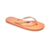 Klapki i japonki damskie - Damskie Japonki ROXY VIVA SPARKLE J SNDL ARJL100873-PEC – Pomarańczowy - miniaturka - grafika 1