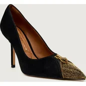 Czółenka - Kurt Geiger Szpilki ZIP COURT zamsz - miniaturka - grafika 1
