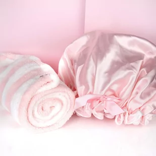 Brushworks Luxury Hair Towel & Shower Cap - zestaw do włosów - Kosmetyki do kąpieli - miniaturka - grafika 2
