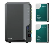 Serwery plików NAS i macierze dyskowe - Synology DS224+ (2x 4TB HDD HAT3300 Plus) - miniaturka - grafika 1