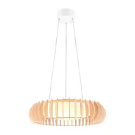 Lampy sufitowe - Biało-naturalna lampa wisząca LED ø 60 cm Monte – Trio - miniaturka - grafika 1