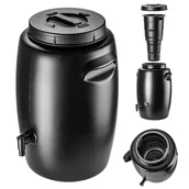 Kompostowniki - KADAX Zbiornik Na Nawóz 55L Ogrodowy Beczka Do Wytwarzania Nawozu Gnojówki Kran - miniaturka - grafika 1