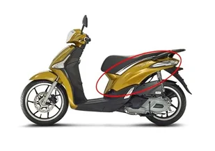 Piaggio Zagruntowane wykończenie boczne lewe 1B001364 - Części motocyklowe - miniaturka - grafika 1