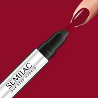 Lakiery hybrydowe - Semilac Semilac One Step Hybrid lakier hybrydowy w markerze 3ml S575 Dark Red - miniaturka - grafika 1