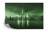 Fototapety - SK Fototapeta Wschód Słońca W Nowym Jorku Na Zielono emix - miniaturka - grafika 1