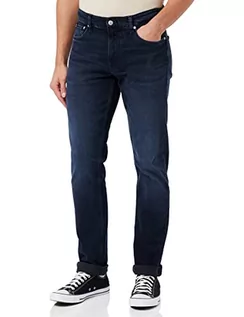 Spodnie męskie - Calvin Klein Jeans Spodnie męskie Slim, Ciemna dżinsowa, 30W / 32L - grafika 1