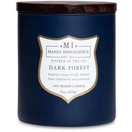Świece - Świeca zapachowa sojowa drewniany knot w szkle Colonial Candle 425 g - Ciemny las - miniaturka - grafika 1