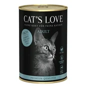 Mokra karma dla kotów - CAT'S LOVE mokra karma dla kota Adult Czysta ryba 12x400 g - miniaturka - grafika 1