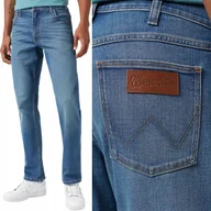 Spodnie męskie - Wrangler REGULAR FIT In Deep ELASTYCZNE PROSTE SPODNIE JEANSOWE W31 L34 - miniaturka - grafika 1