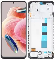 Części serwisowe do telefonów - Wyświetlacz LCD + ekran dotykowy Xiaomi Redmi Note 12 4G OLED Ramka czarna - miniaturka - grafika 1