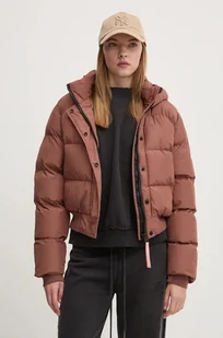 Superdry kurtka damska kolor brązowy zimowa oversize W5011723A-2TP - Kurtki damskie - miniaturka - grafika 1