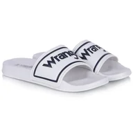 Klapki i japonki męskie - Klapki męskie Wrangler 20251042.1FG AVERELL SLIDER WHITE 45 - miniaturka - grafika 1