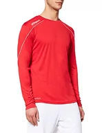 Koszulki męskie - Uhlsport Stram 22 koszulka męska z długim rękawem, czerwony/biały, L 4051309771203 - miniaturka - grafika 1