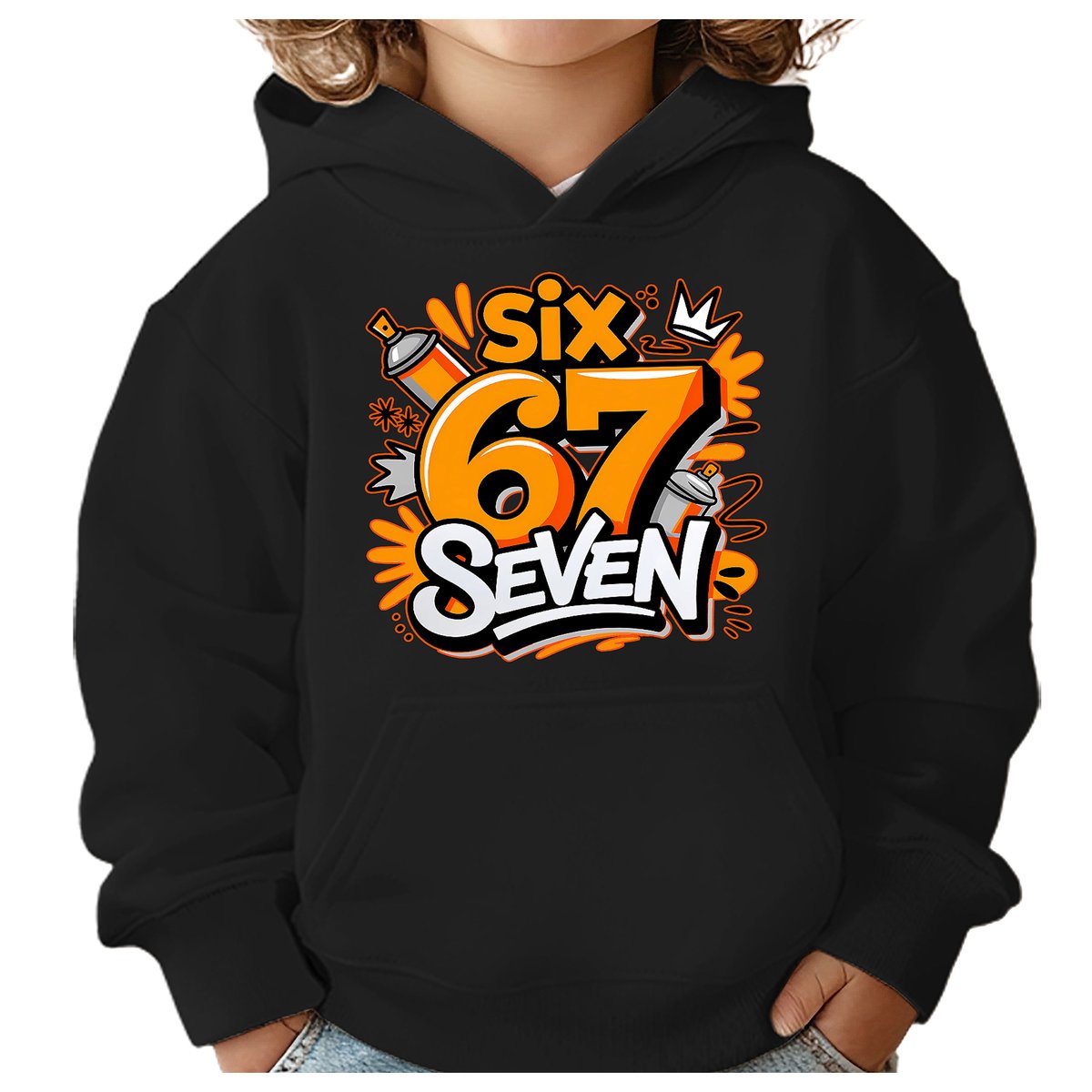 BLUZA DZIECIĘCA Z KAPTUREM 67 SIX SEVEN VIRAL 122-128 DLA DZIECKA PREZENT