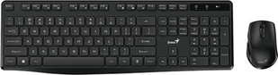 Klawiatura + mysz Genius KM-8206S, zestaw klawiatura CZ/SK, klasyczna, 2.4 [Ghz], bezprzewodowa, czarna, nie - Zestawy myszka + klawiatura - miniaturka - grafika 1