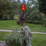 Lampy ogrodowe - Lampa solarna LED Melilla Flame kształt płomienia - miniaturka - grafika 1