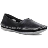 Półbuty damskie - Maciejka Półbuty Damskie Skórzane Czarne-38 - miniaturka - grafika 1