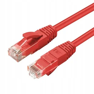 Microconnect Cat6A Utp 0,5M Czerwony Lszh - Kable - miniaturka - grafika 1